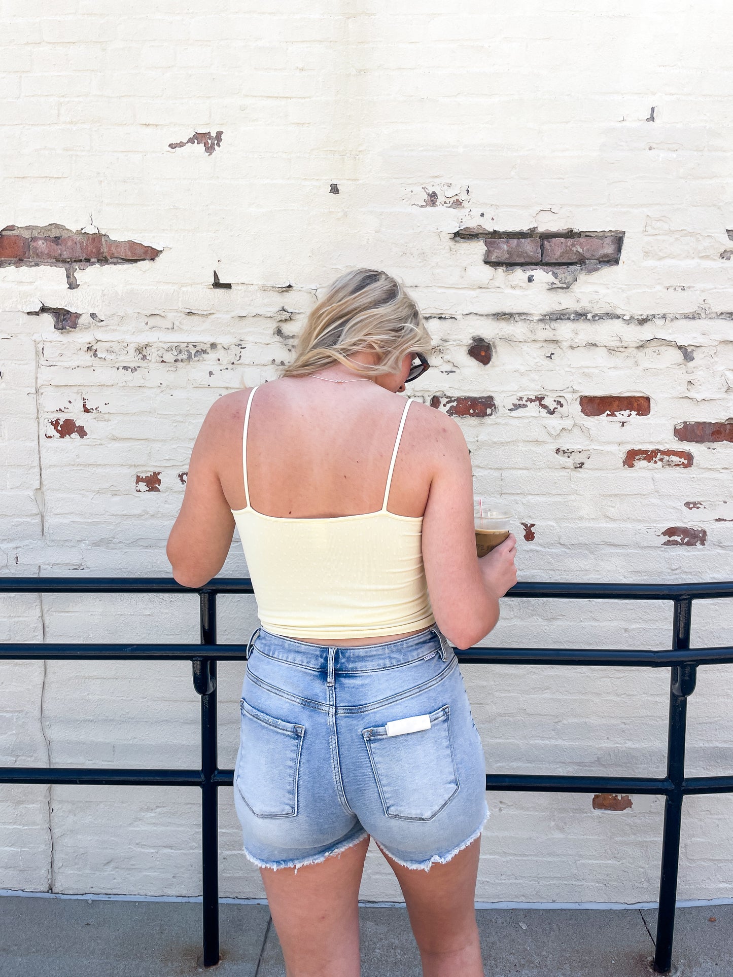 Pale Banana Polka Dot Tank