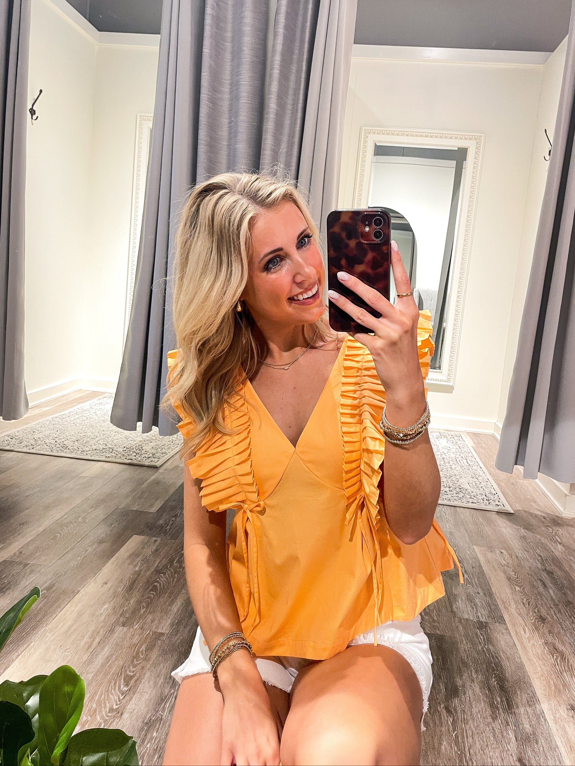 Starburst Ruffle Top