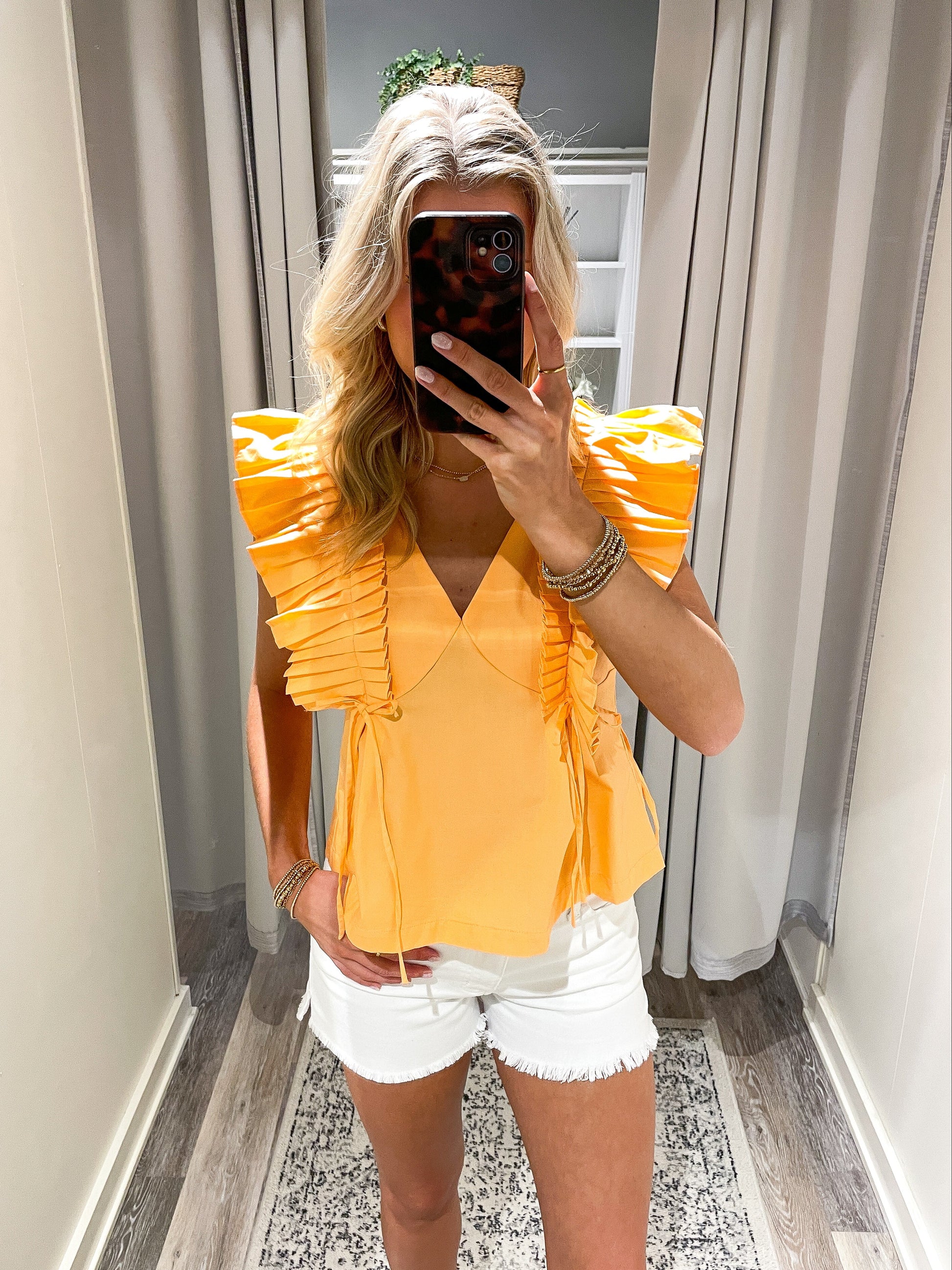 Starburst Ruffle Top
