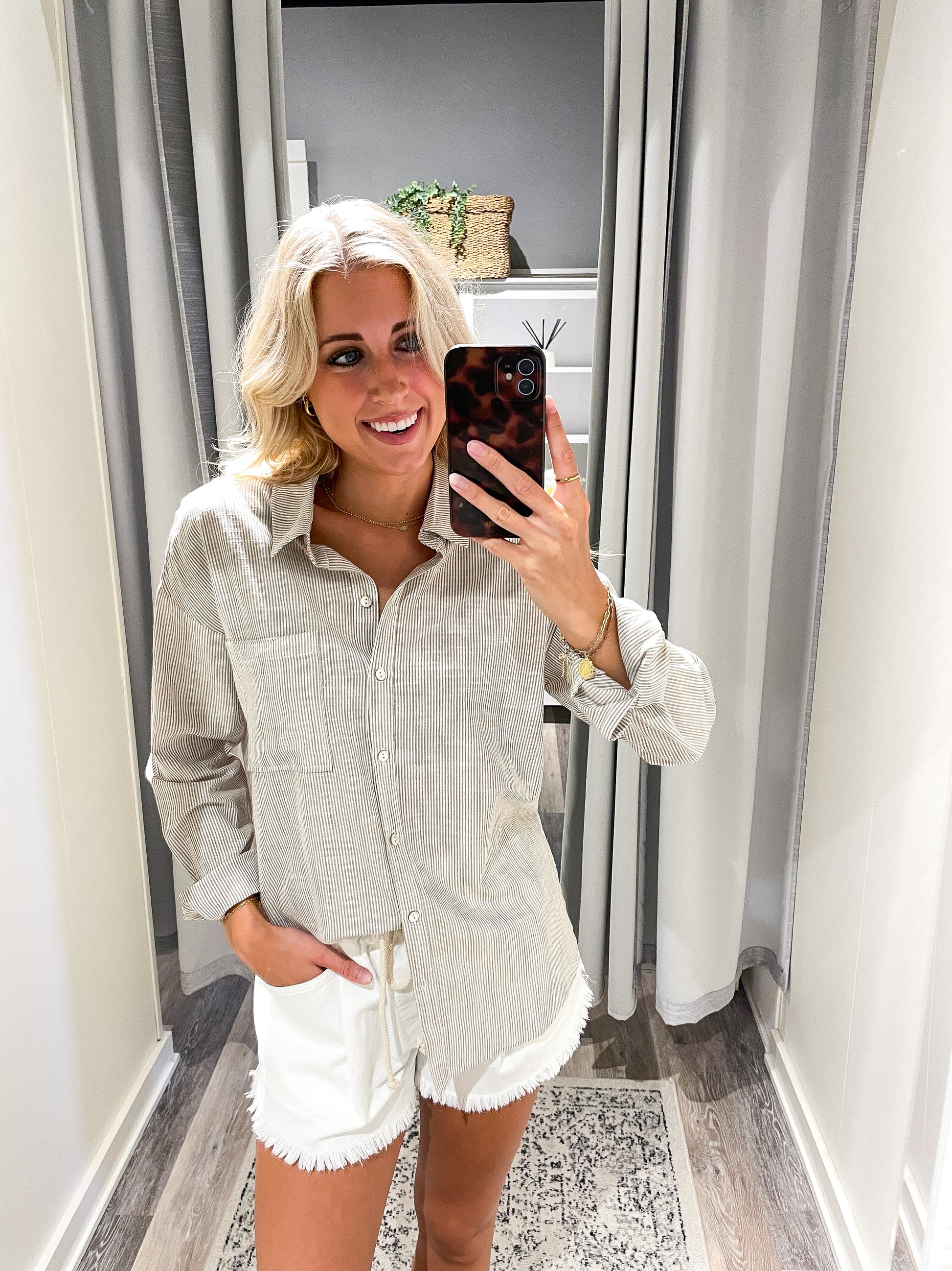 Aubrey Line Button Down
