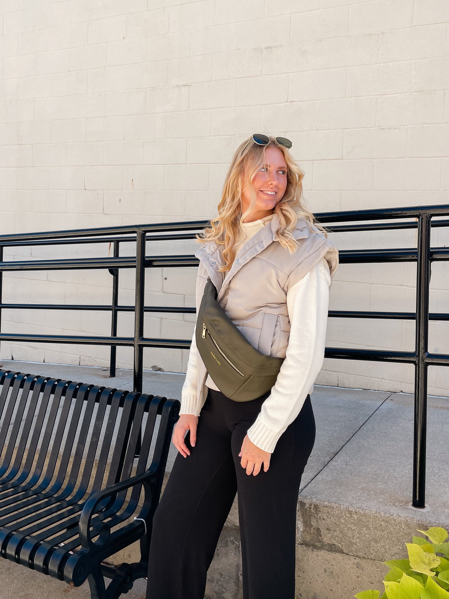 Oversized Snap Button Puffer Vest