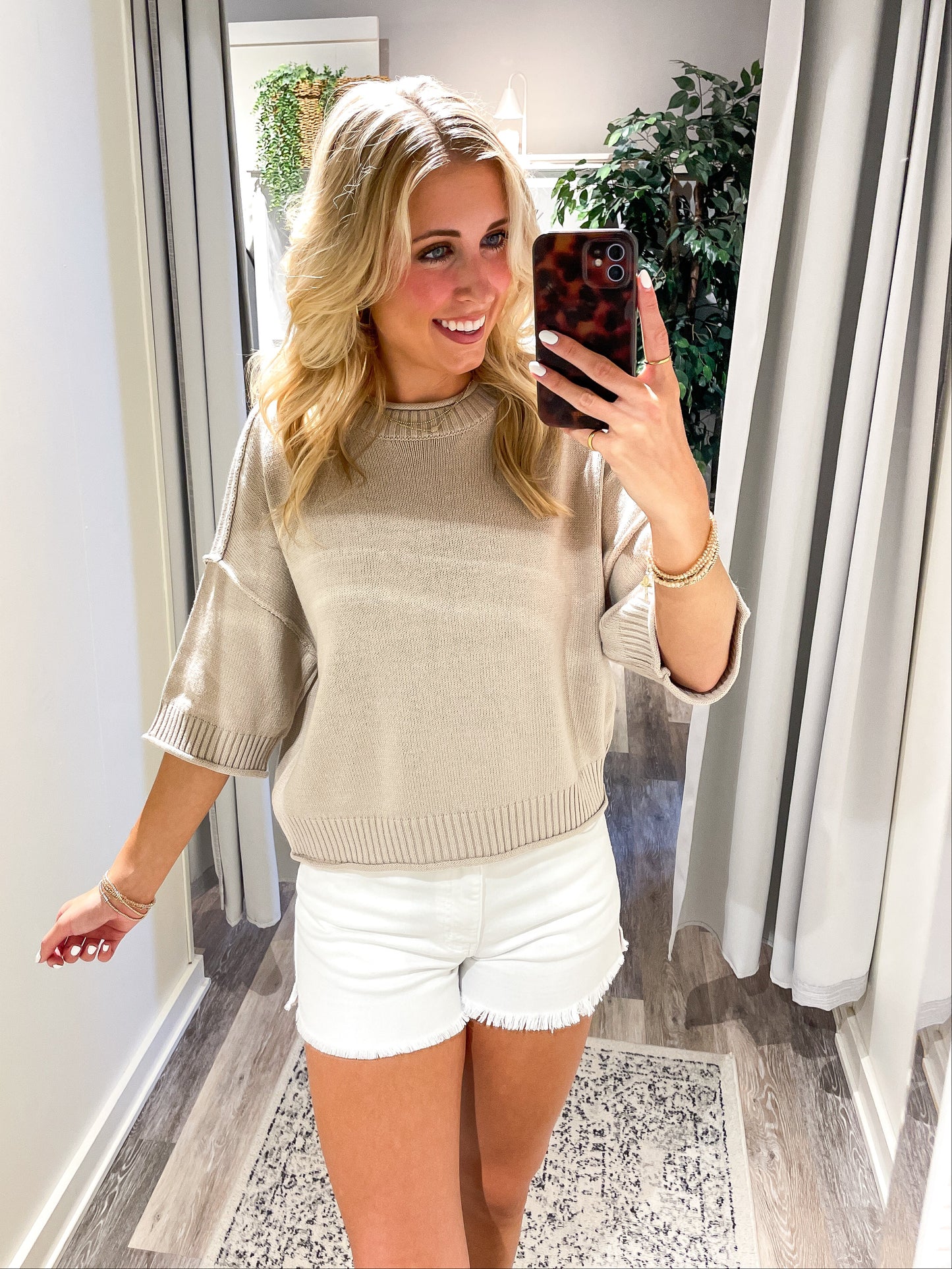Oat Short Sleeve Knit