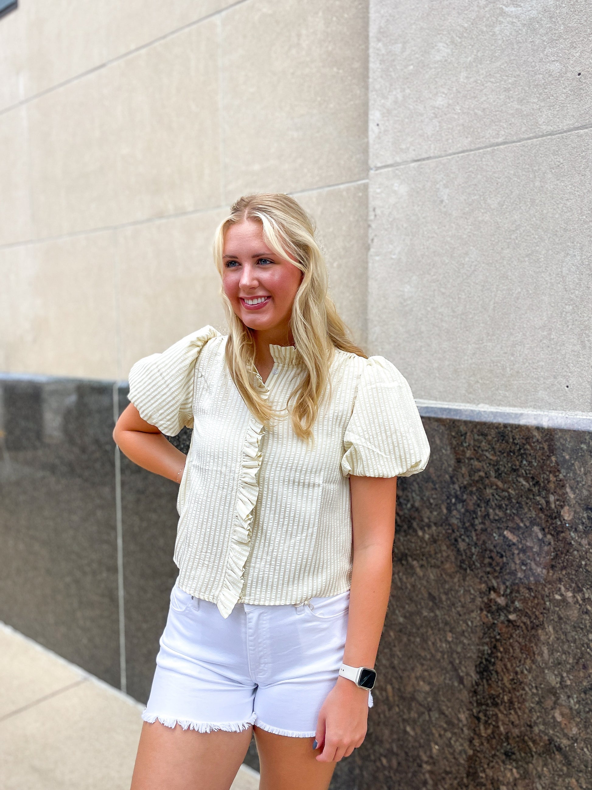 Oceana Ruffle Top