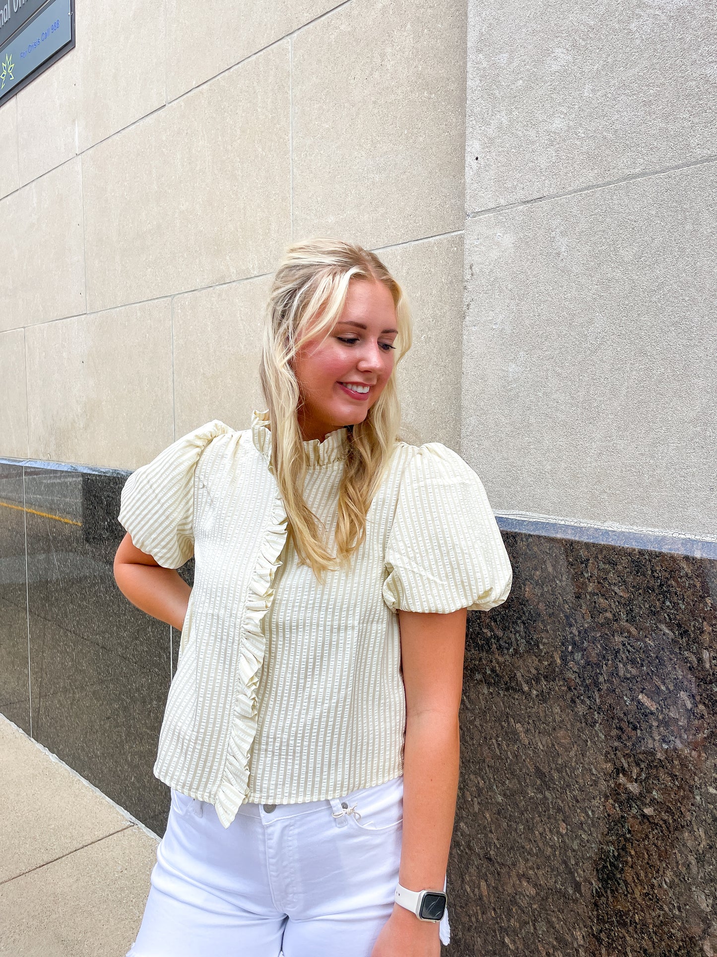Oceana Ruffle Top