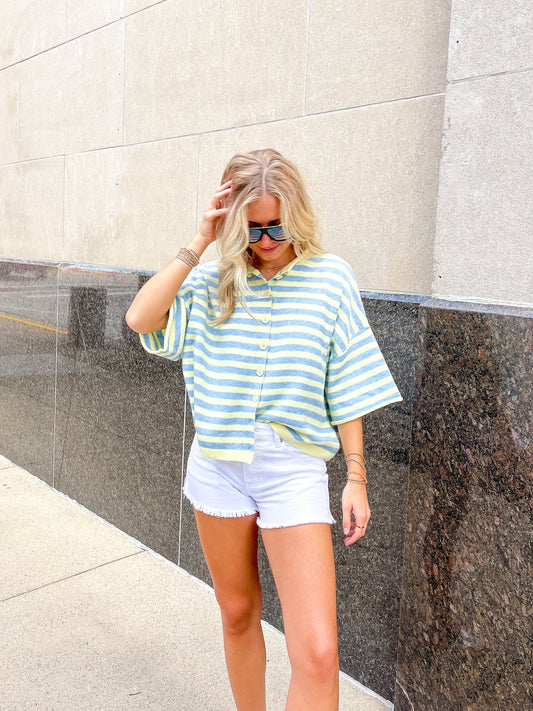 Butter & Blue Button Down