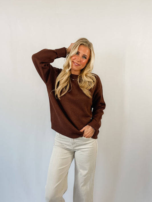 Chestnut Crewneck Sweater