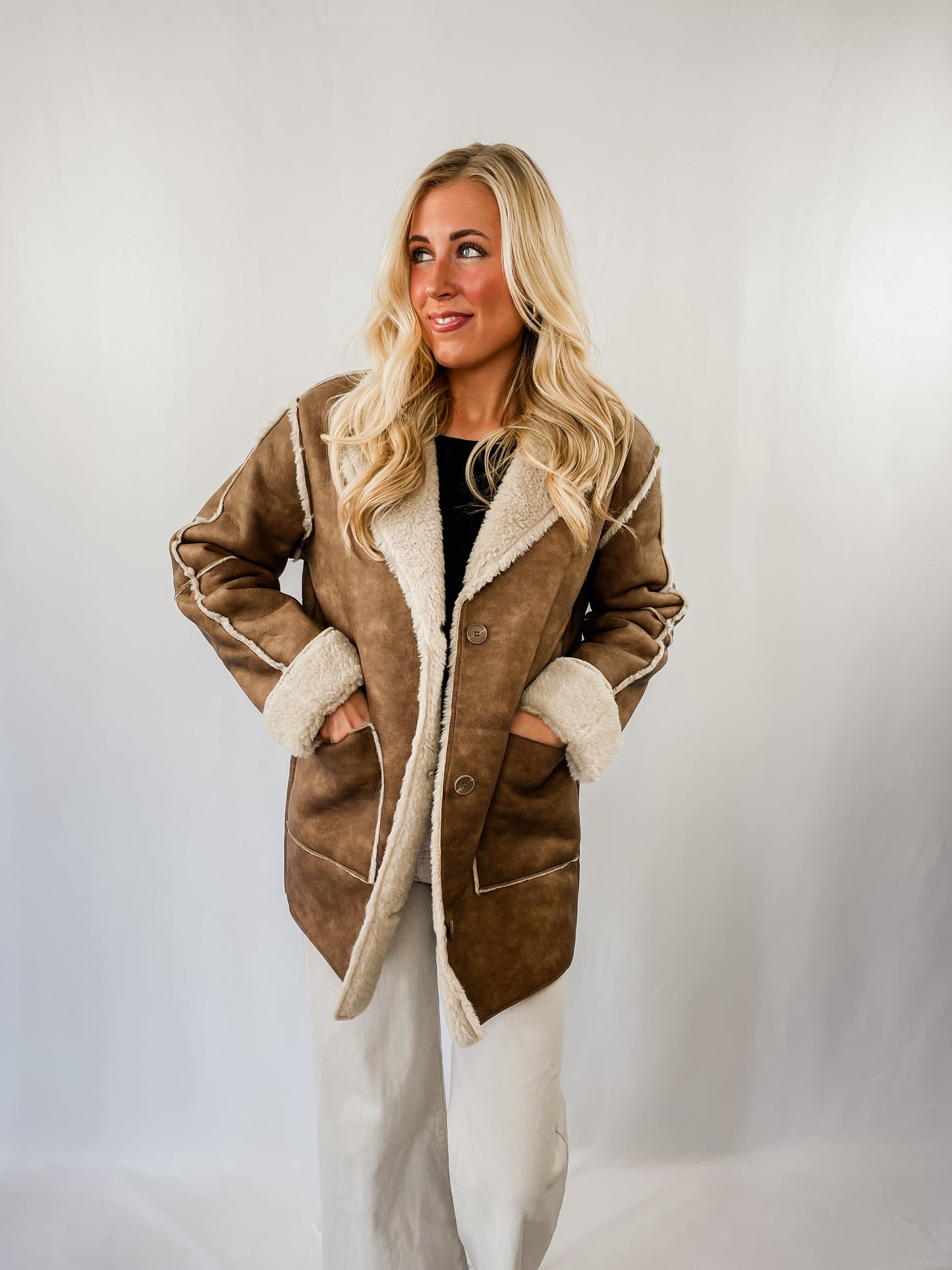 Lauren Faux Leather Coat