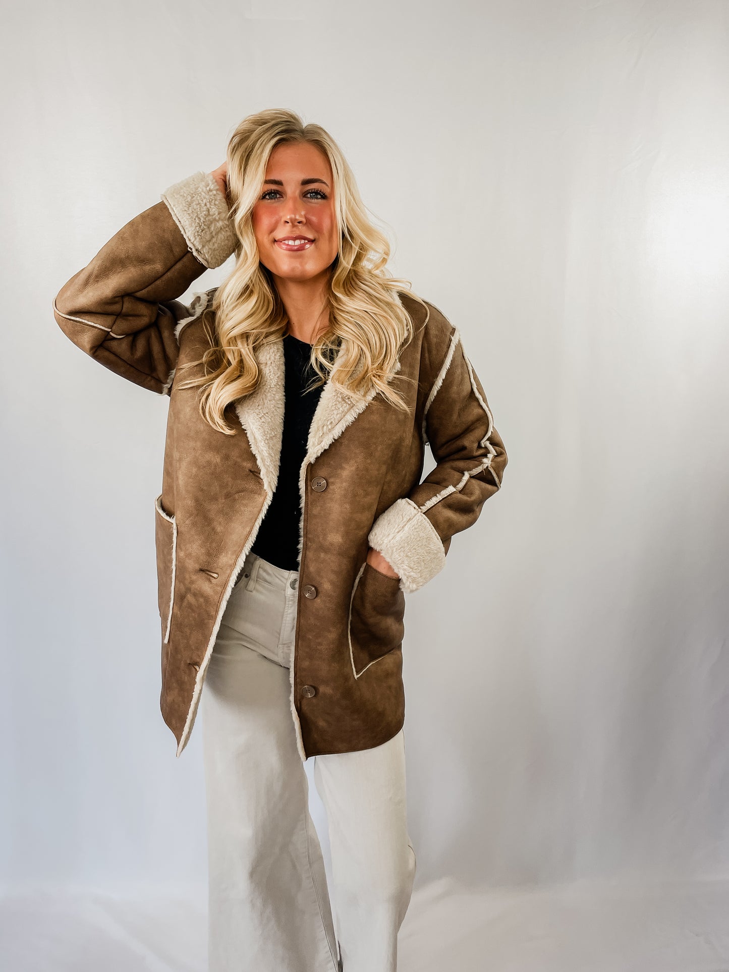 Lauren Faux Leather Coat