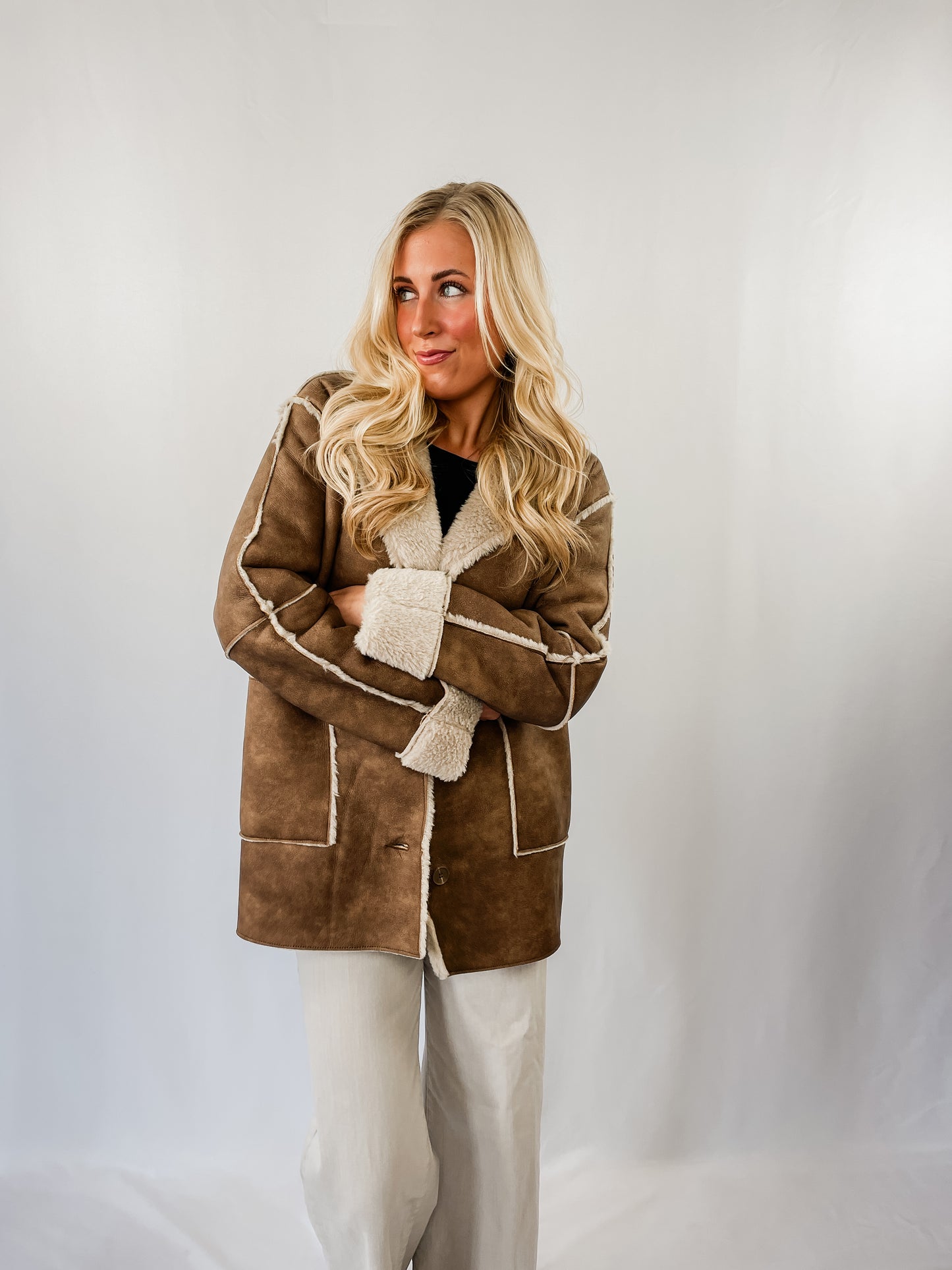 Lauren Faux Leather Coat