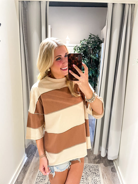 Carmel Color Block Tee