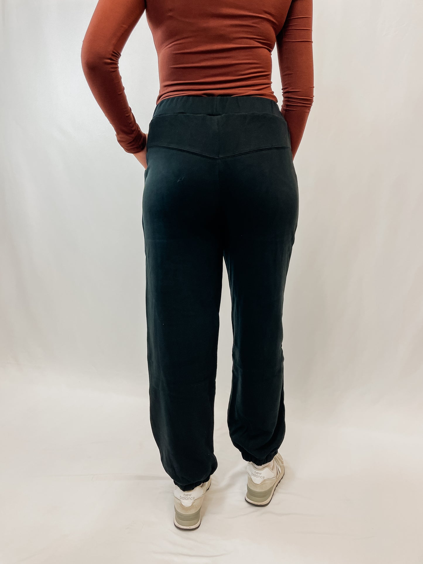 Black Seam Detail Joggers