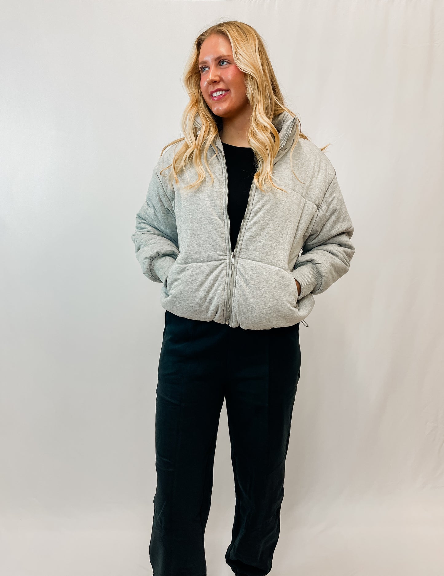 Jersey Puffer Jacket