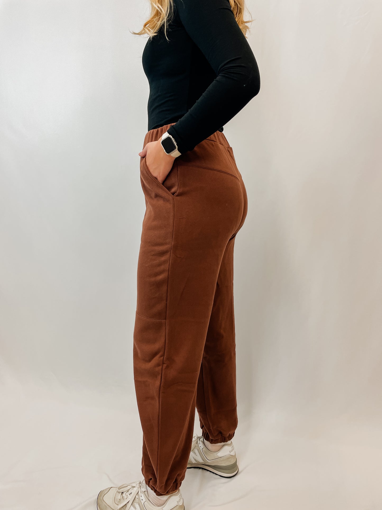 Chestnut Seam Detail Joggers