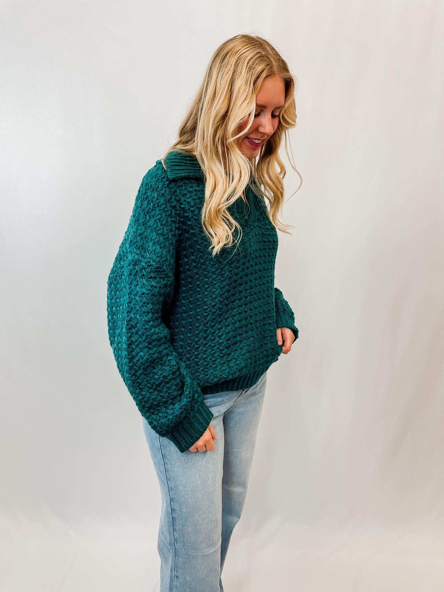 Collared Boxy Sweater