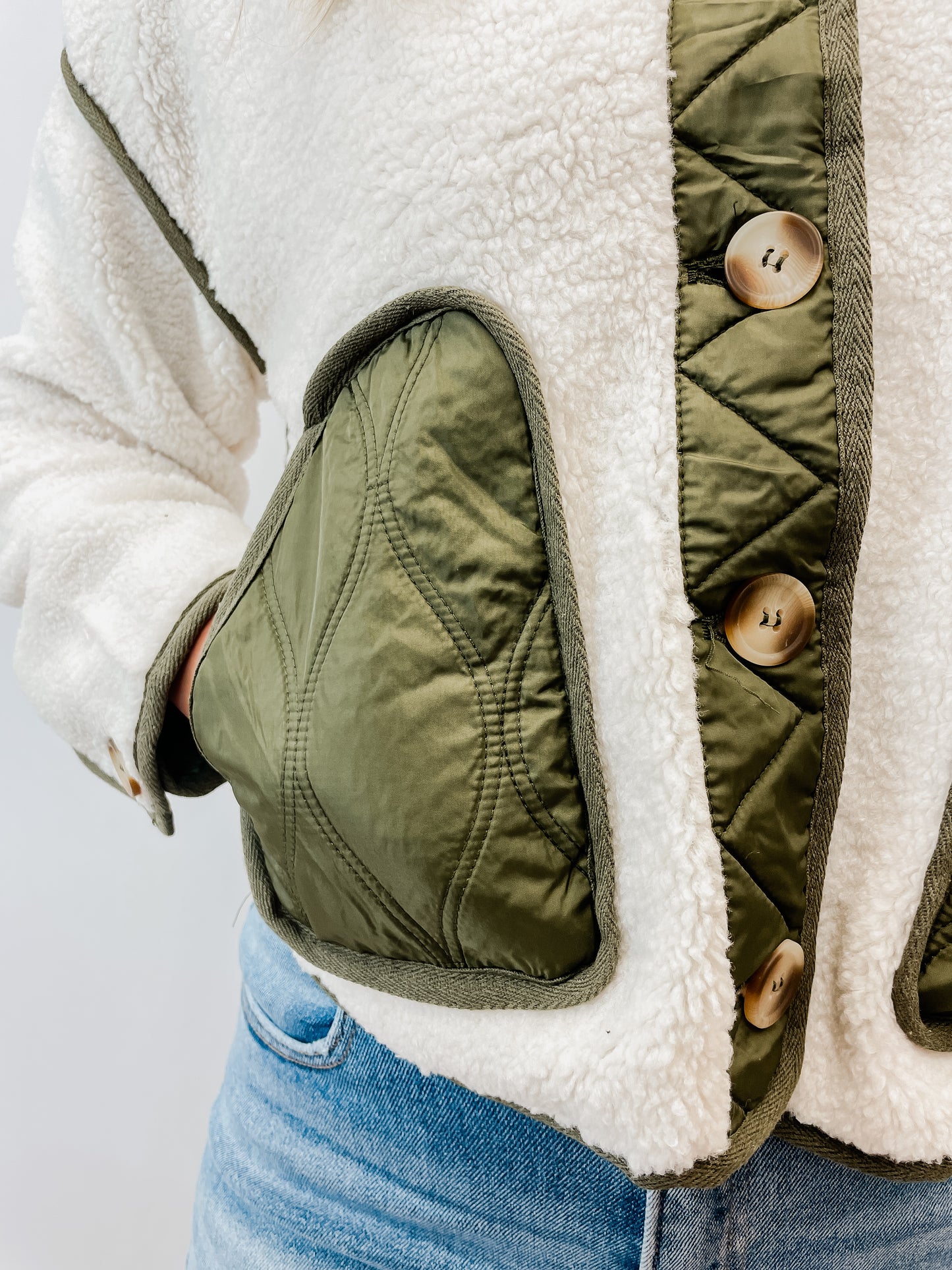 Shelly Button Down Collared Jacket