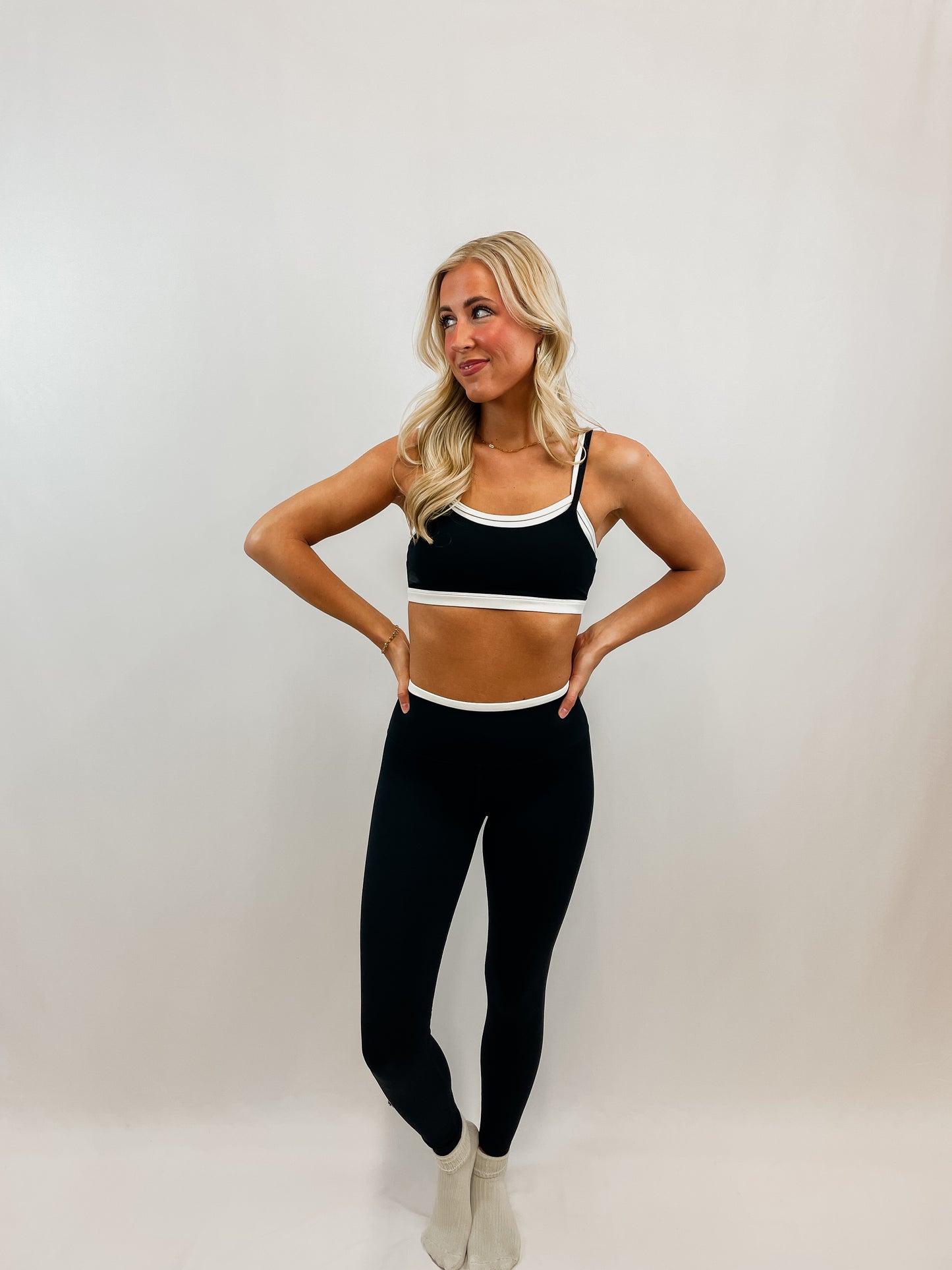 Contrast Binding Legging