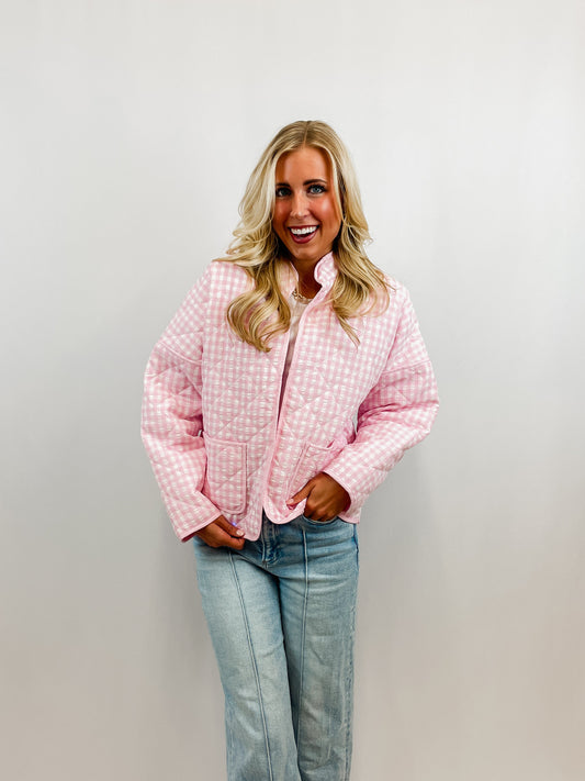 Strawberry Gingham Jacket