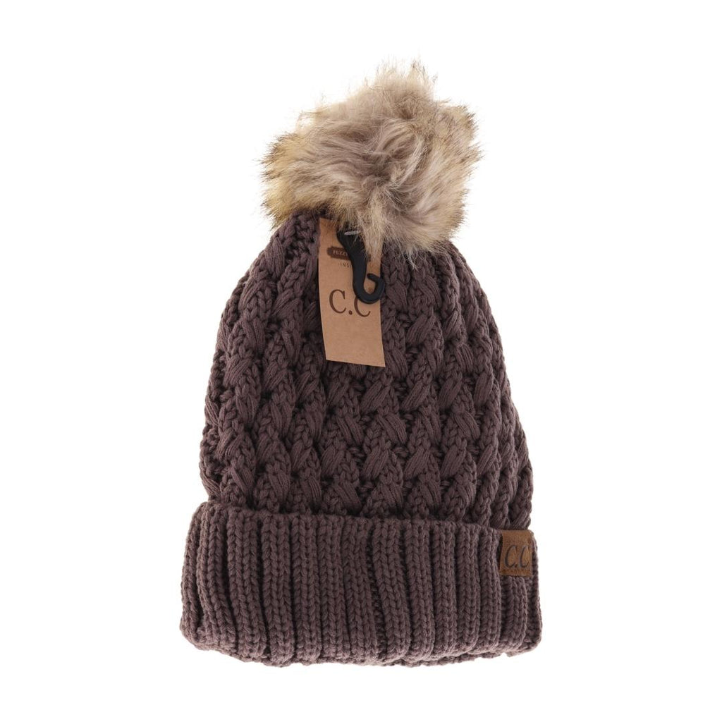 C.C Lattice Beanie(Earth Brown)