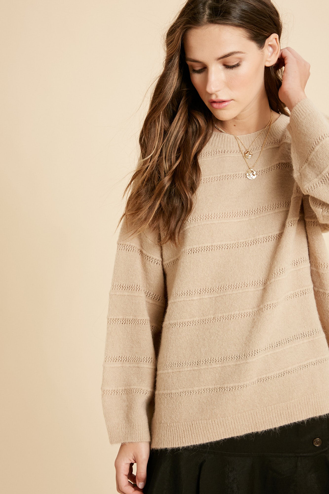 Detail Stripe Pullover