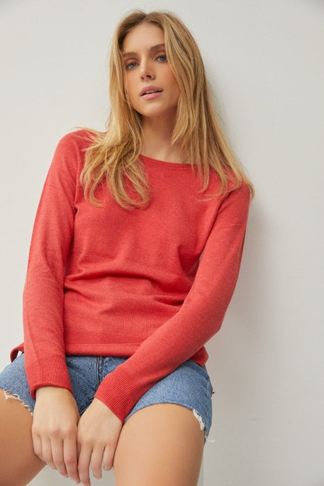 Red Lightweight Sweater