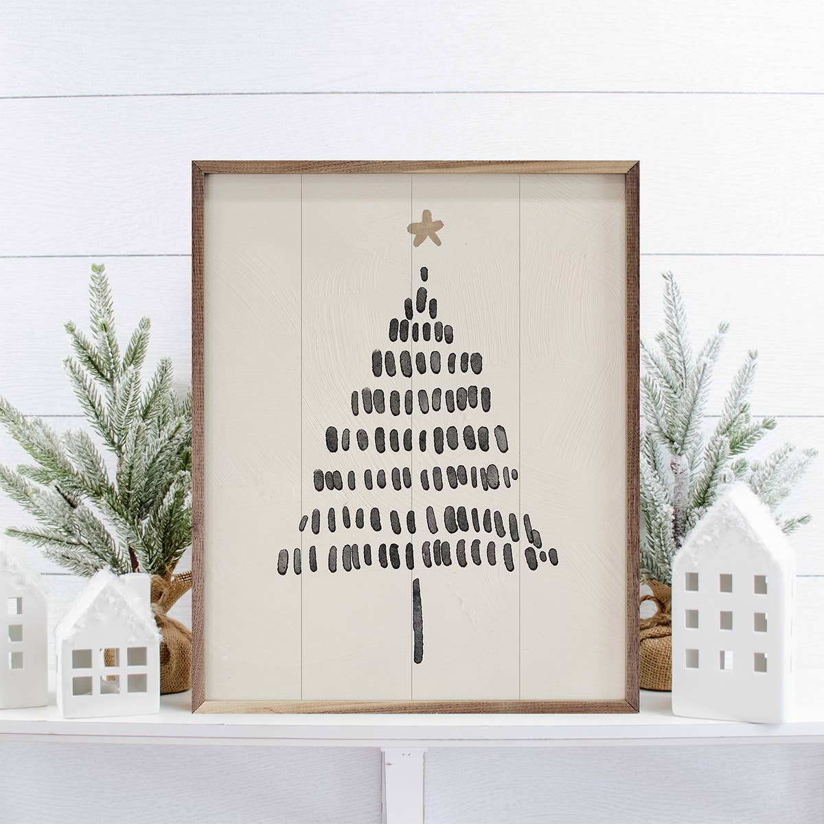 Modern Christmas Tree Sign