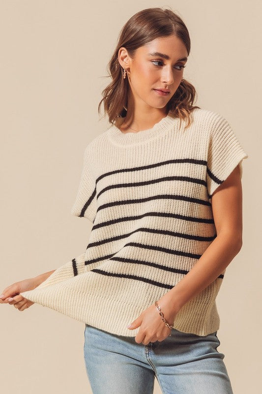 Crew Stripe Knit Sweater