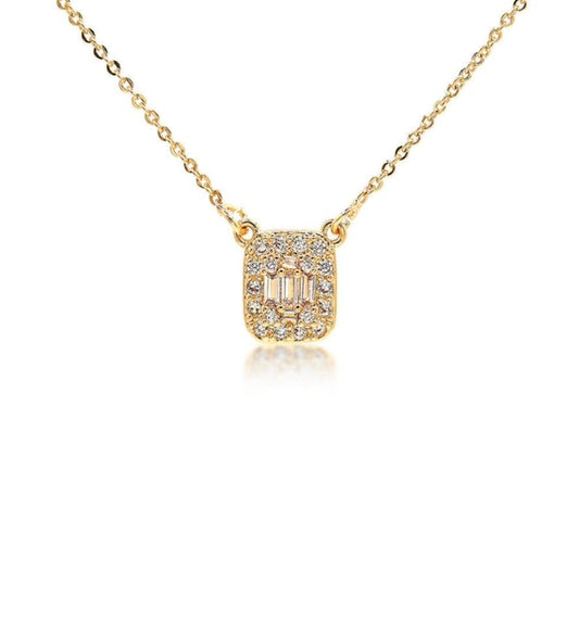 Baquette Gold Necklace