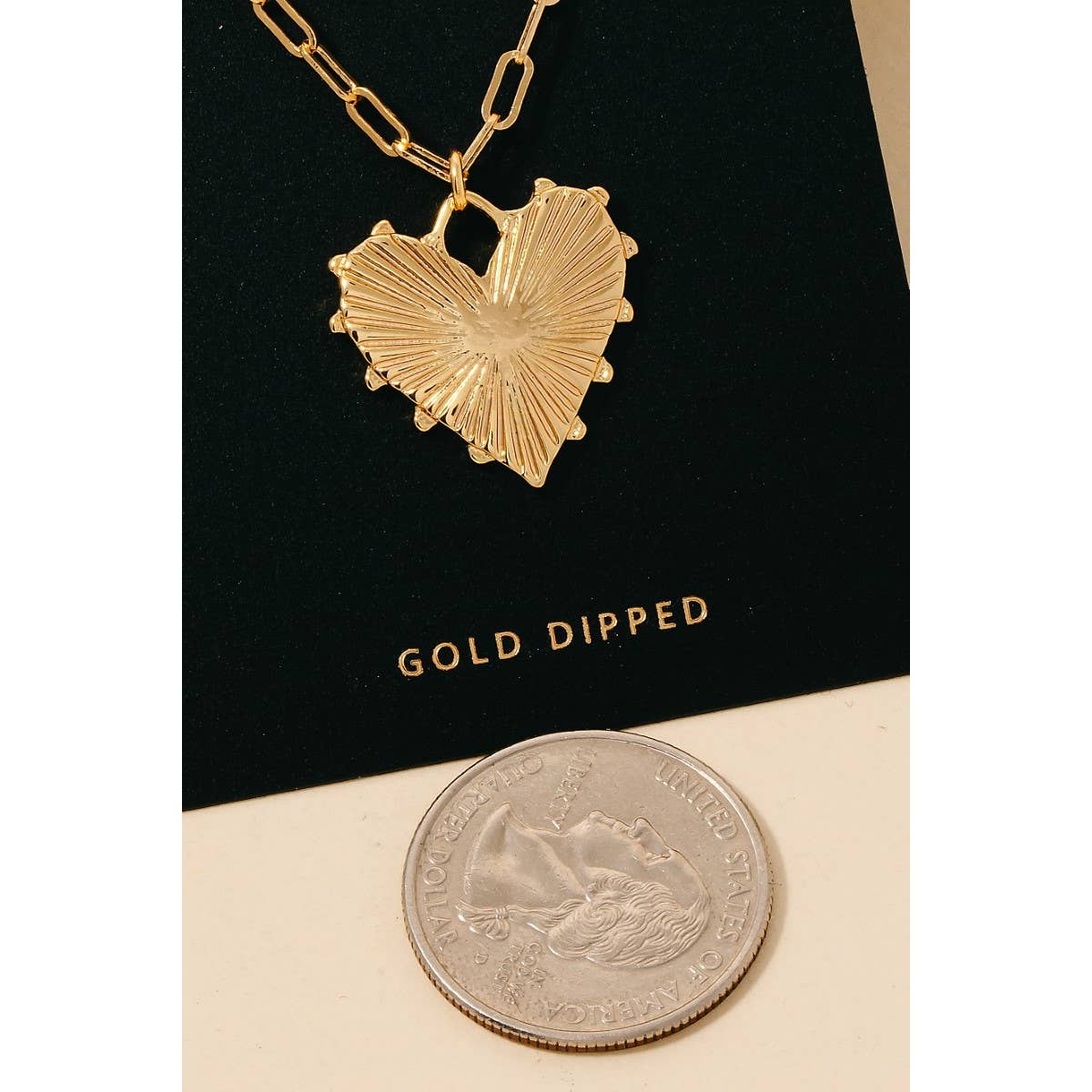 Shinning Heart Pendant Necklace