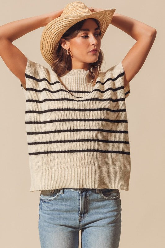 Crew Stripe Knit Sweater