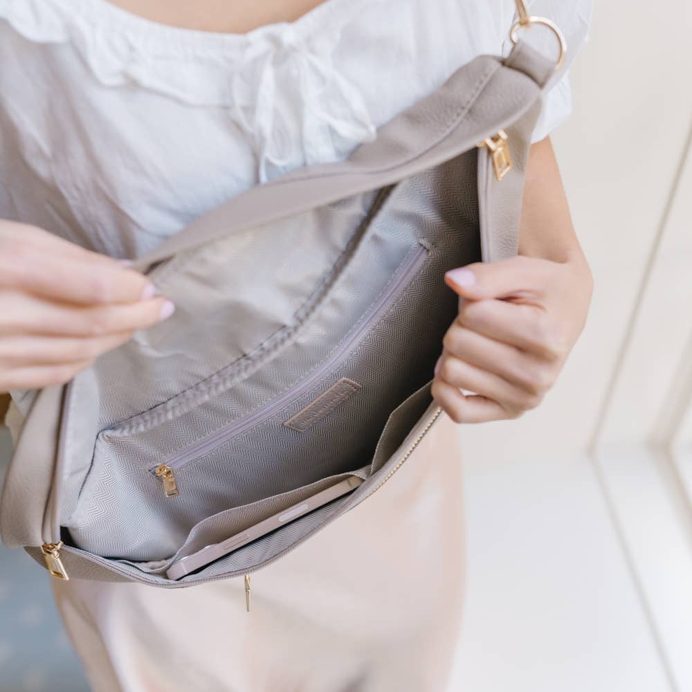 Presley Crossbody Purse (Alabaster)