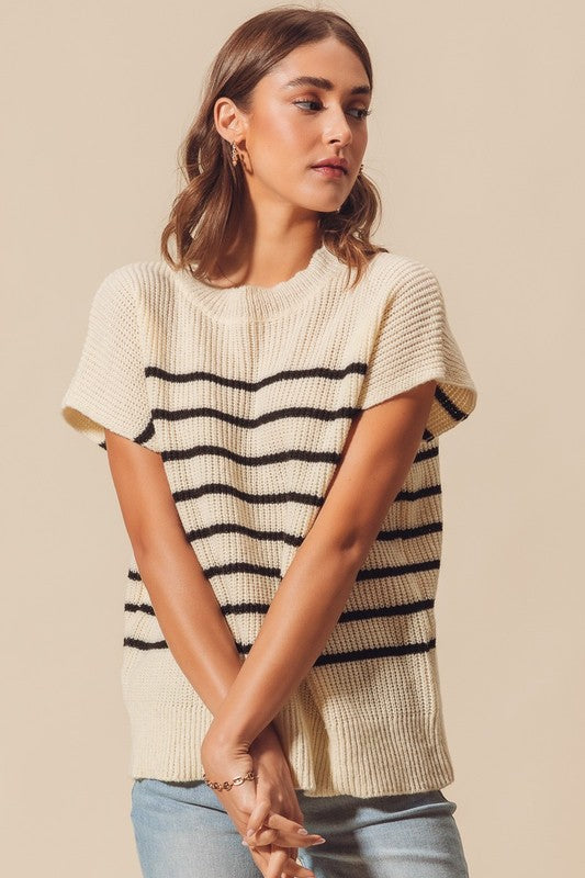 Crew Stripe Knit Sweater