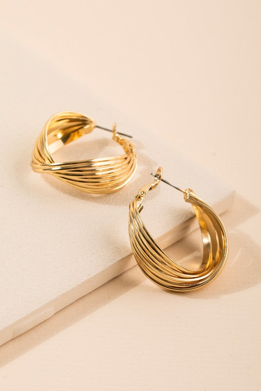 Twist Layer Hoops