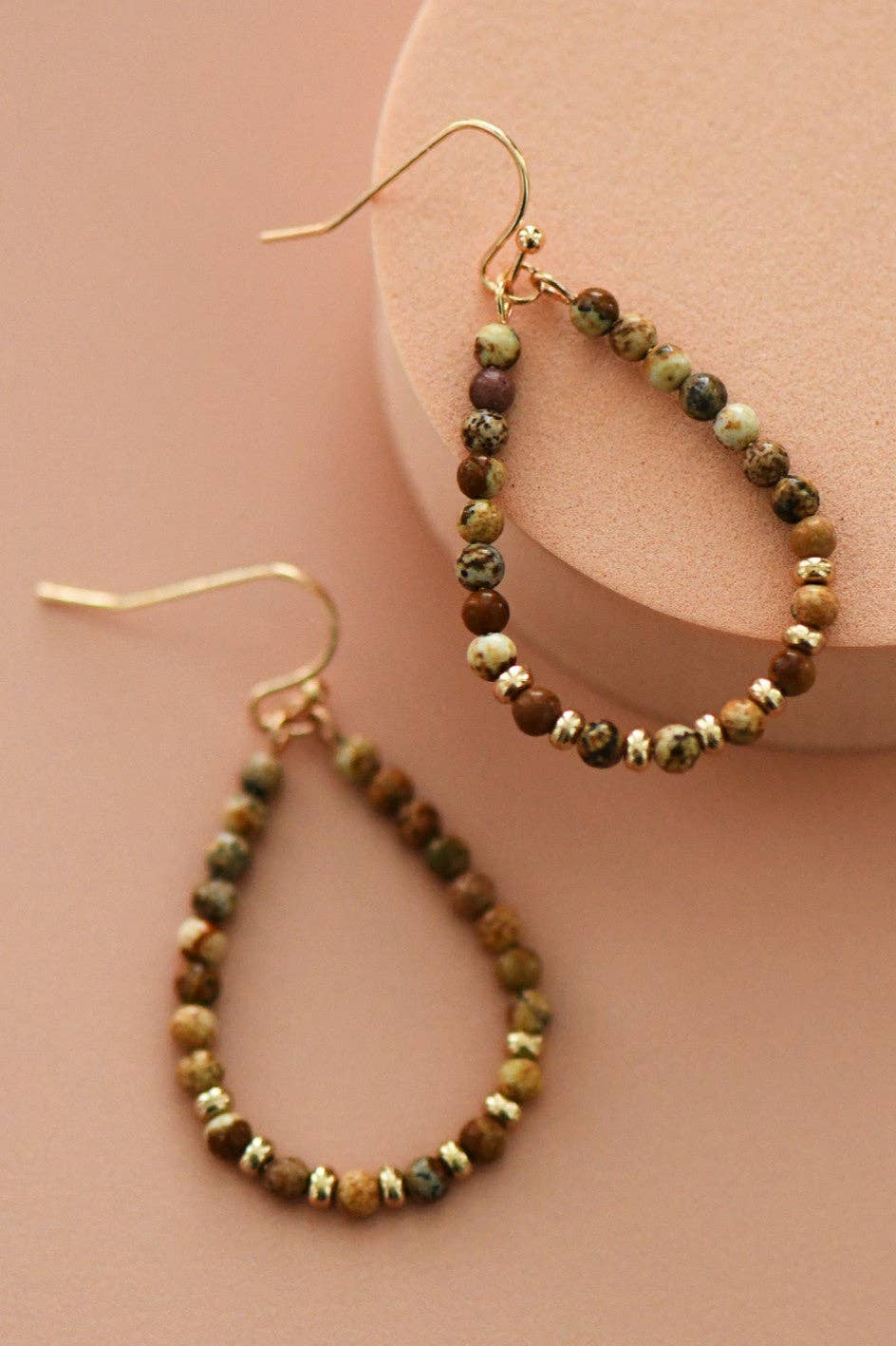 Brown Jasper Stone Teardrop