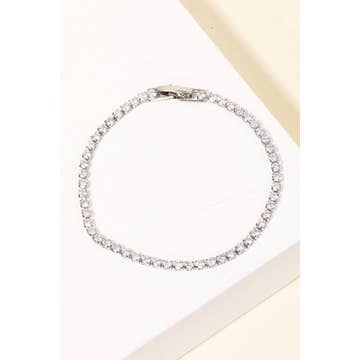 Silver Chain Clasp Bracelet