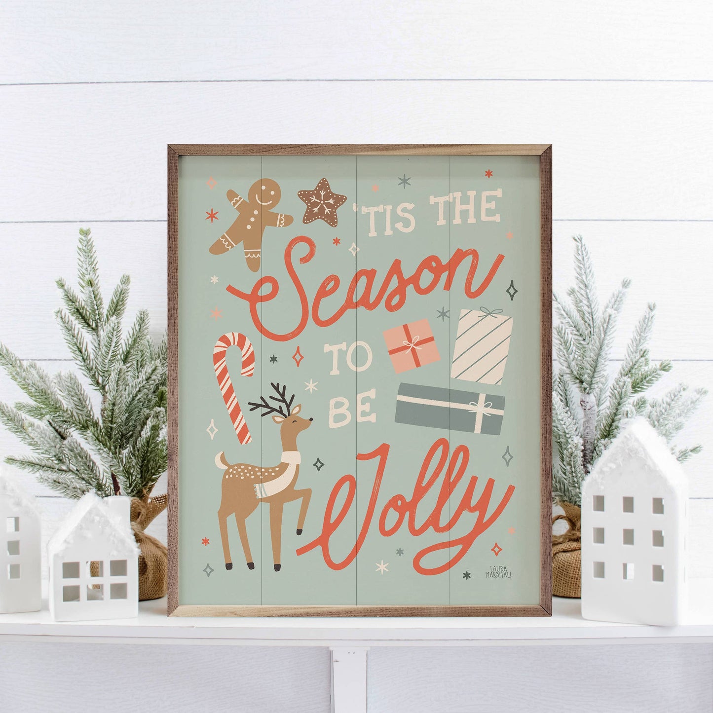 Reindeer Holiday Season Sign