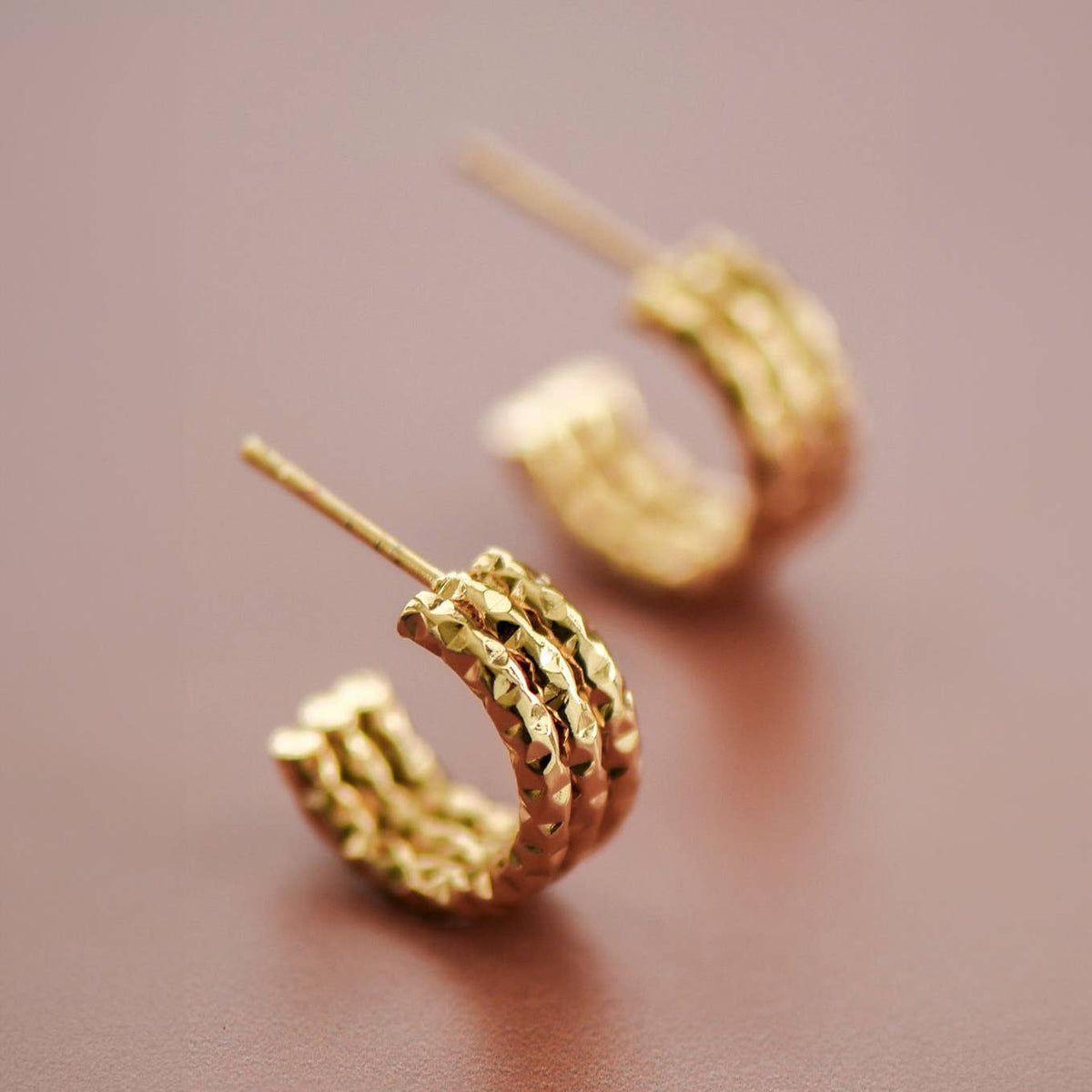 Hammed Hoop Earrings