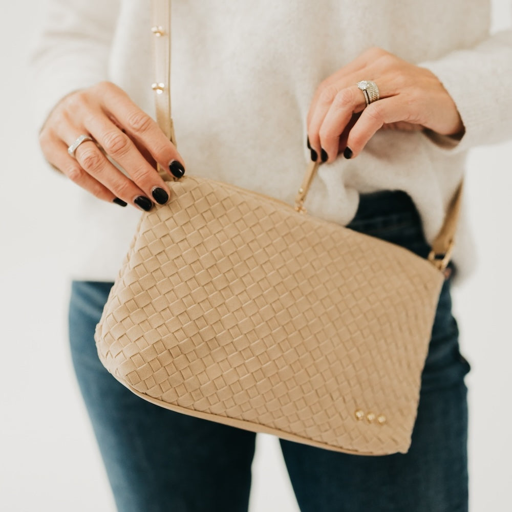 Harper Suede Shoulder Bag