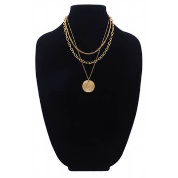 Pendant Layered Necklace (Gold)