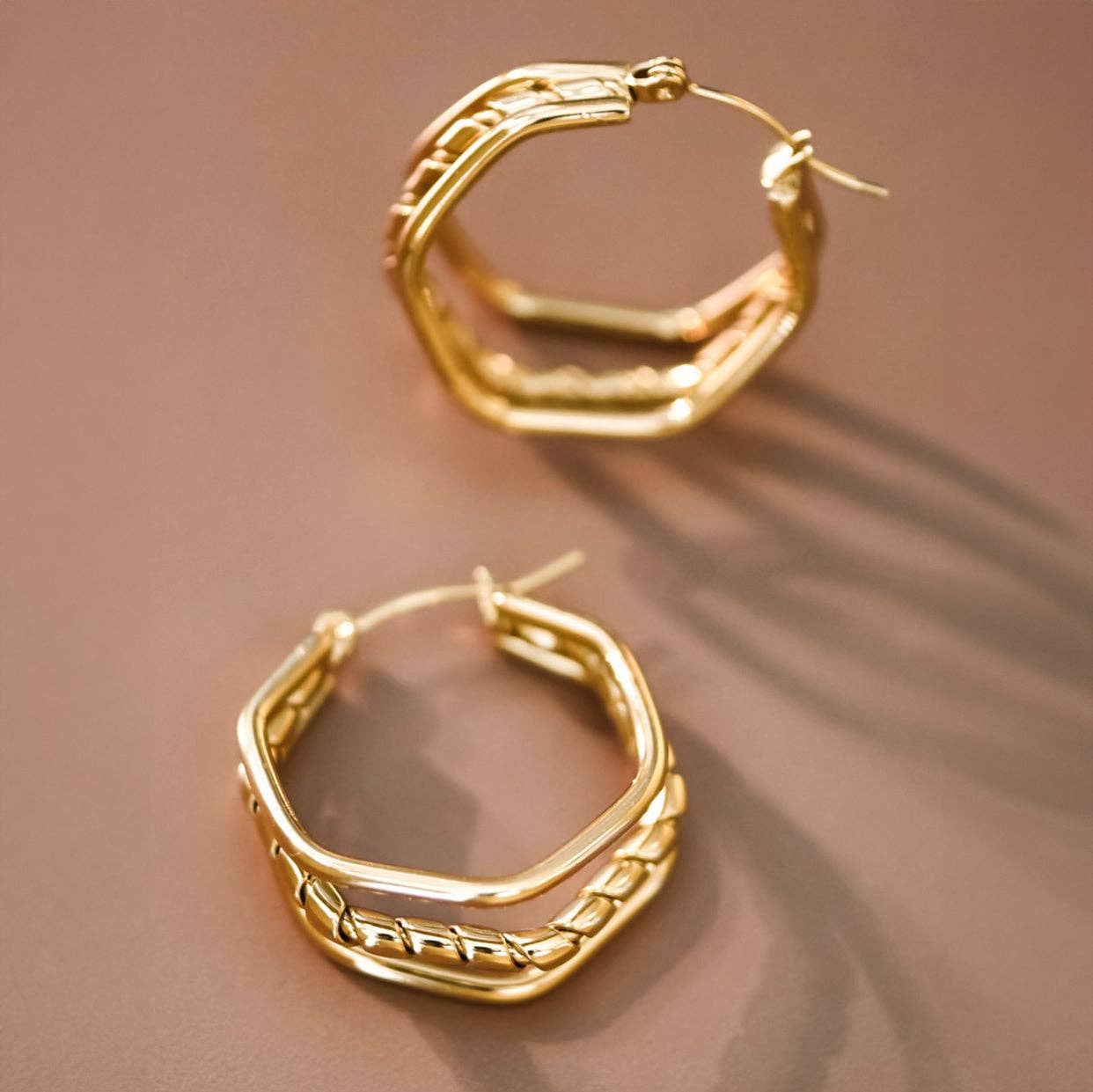 Triple Hoop Earrings