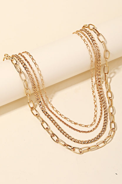 Multi Layer Cable Necklace