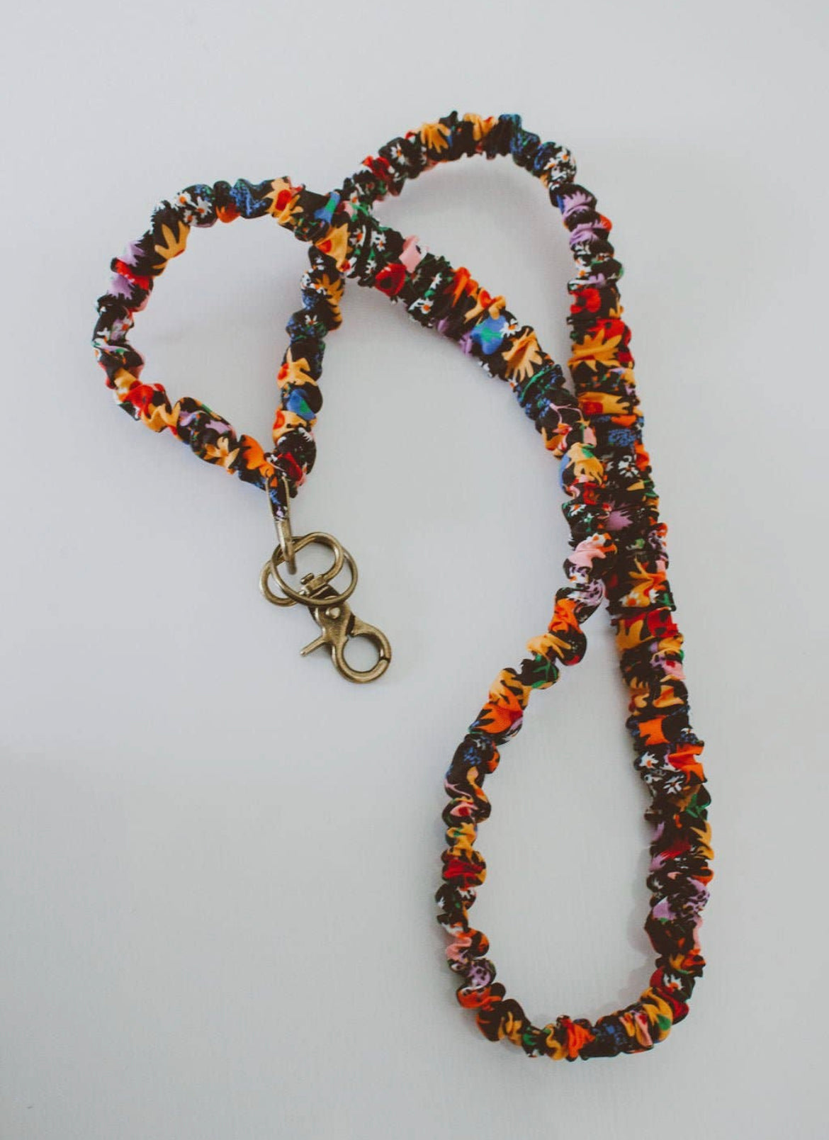 Groovy Bright Floral Lanyard