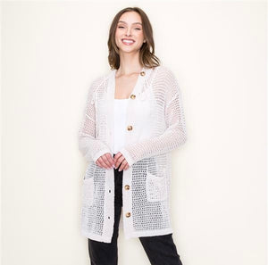 Seashell Net Cardigan
