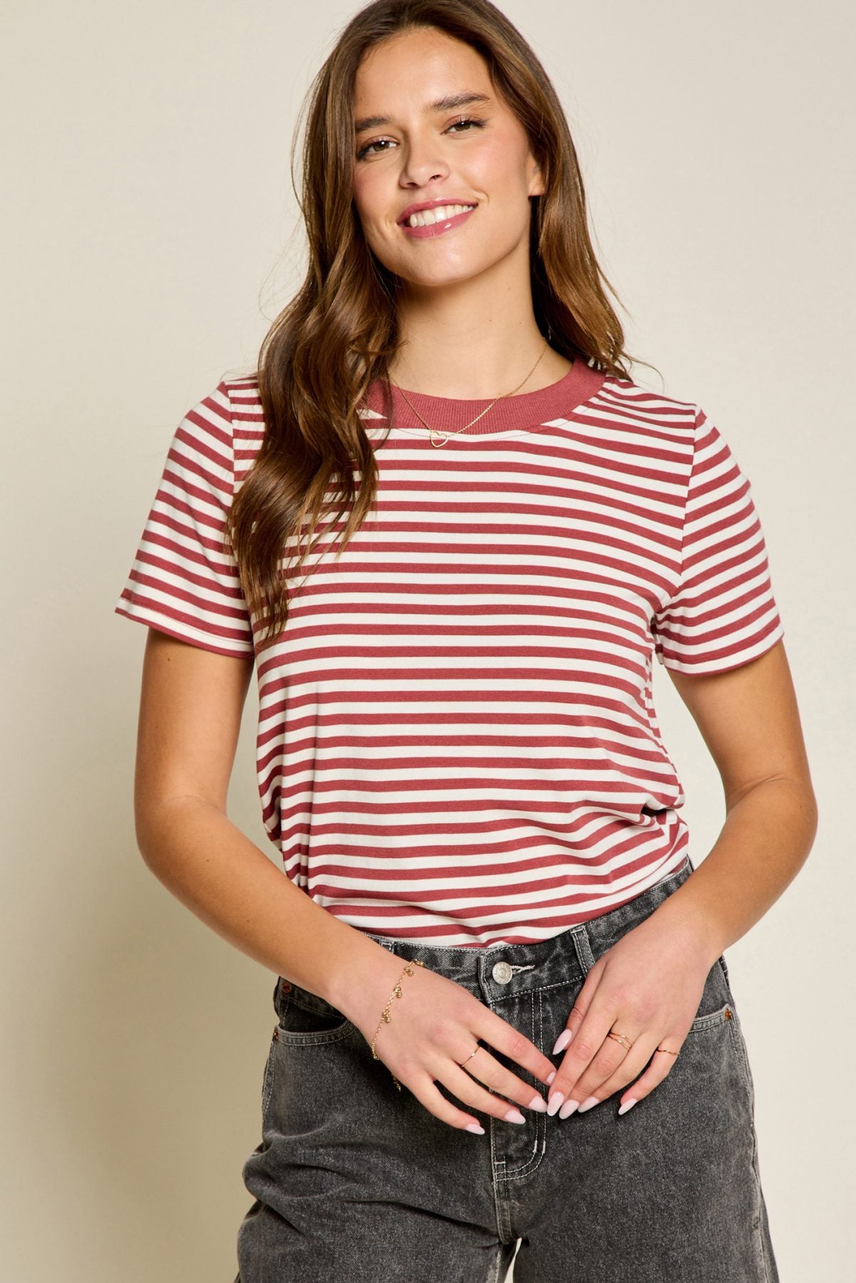 Stripe Knit Top