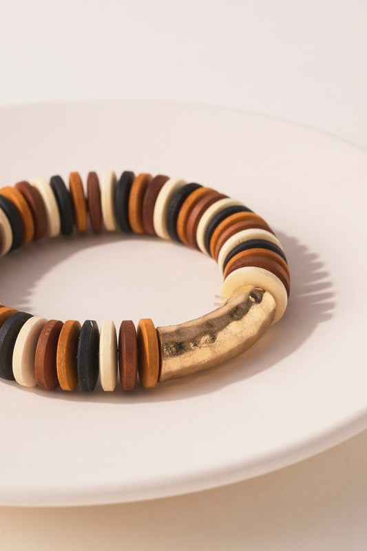 Wood Bead Bracelet (Multi)