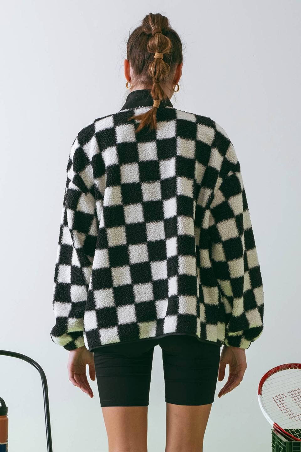 Checkered Fleece Jacket