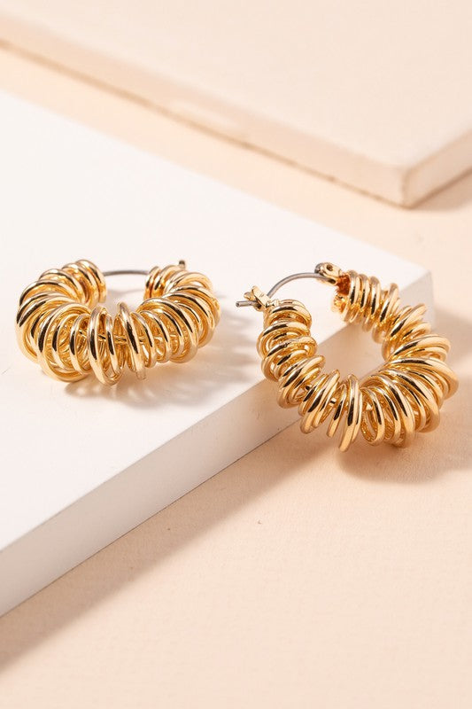 Circle Link Hoops