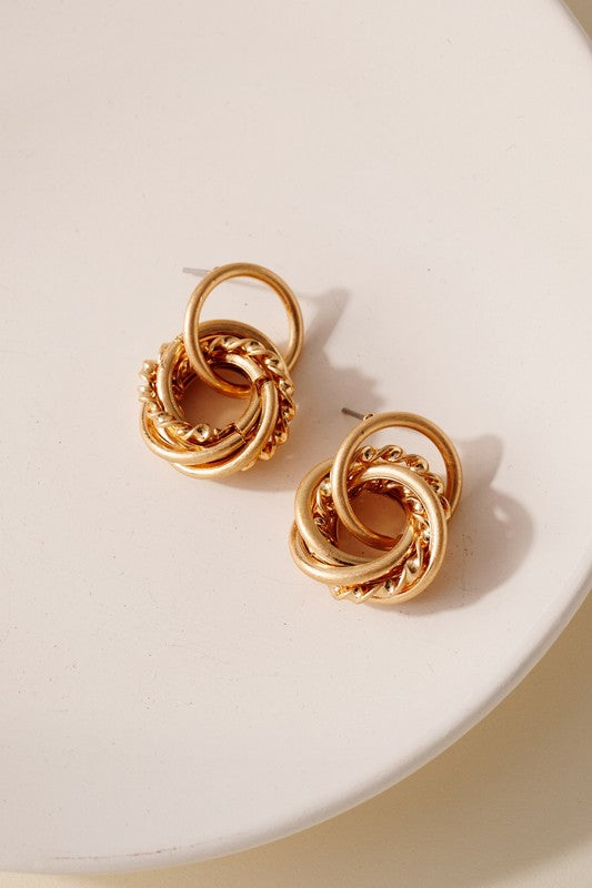 Twist Loop Earrings