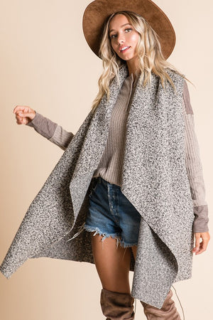 Charcoal Teddy Bear Vest- T954