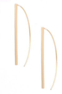 Matte Gold Plated Earrings