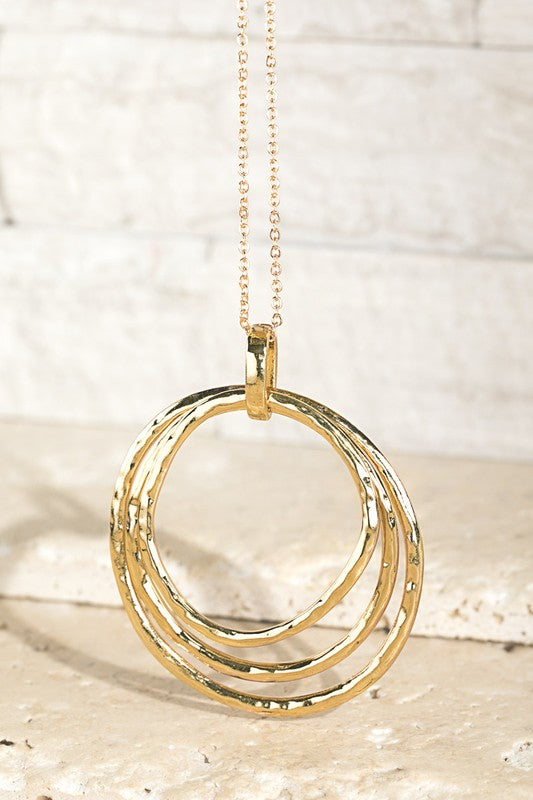 Hammered Ring Pendant